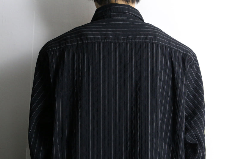 black stripe dress L/S shirt