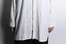zip up loose jacquard shirt