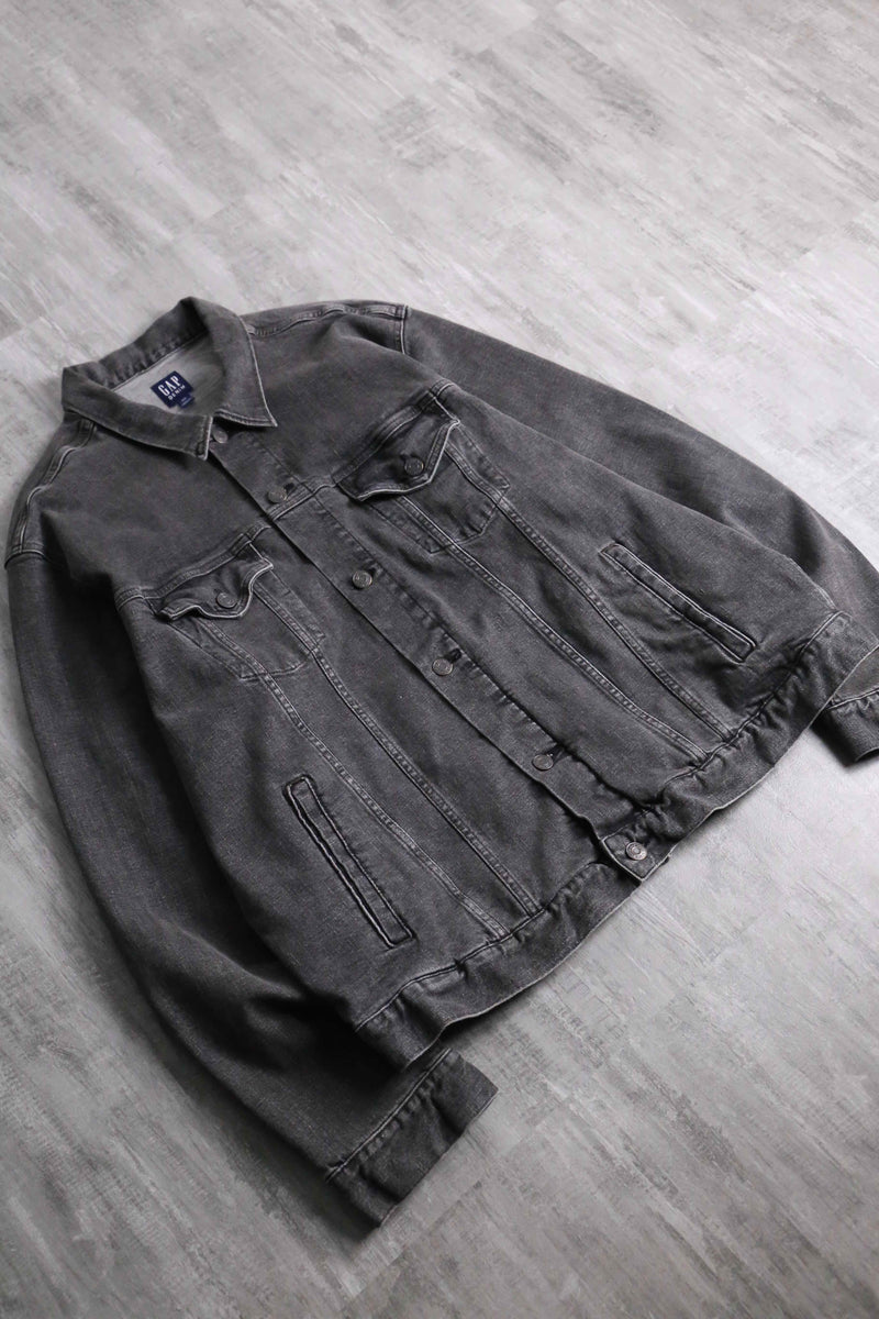 "GAP" wash gray denim jacket