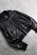 2000s mulch pocket short leather jacket
