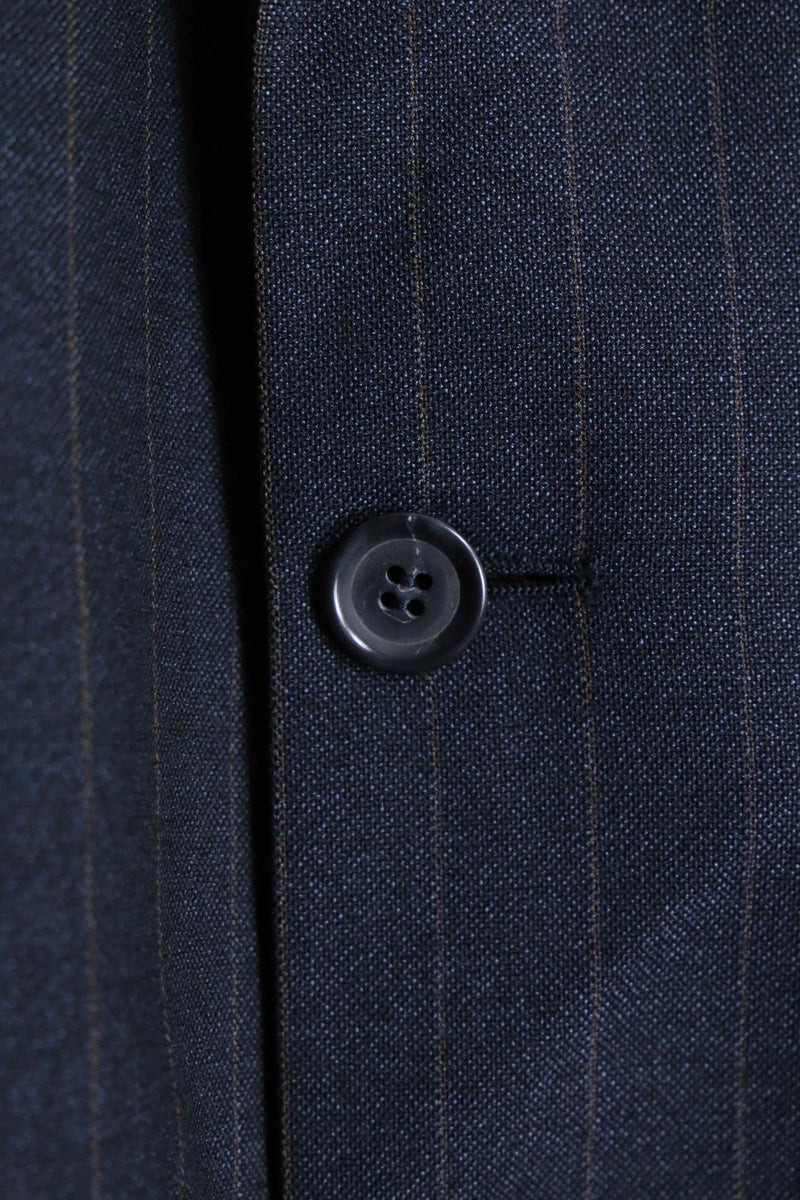 "Ermenegildo Zegna" navy wool stripe tailored jacket