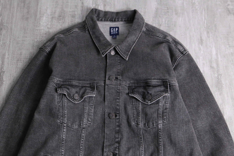 "GAP" wash gray denim jacket