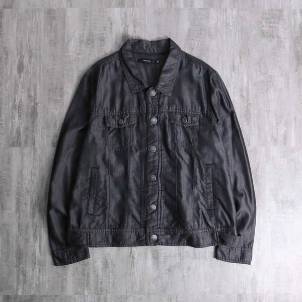 black lyocell type tracker jacket