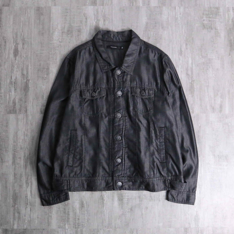 black lyocell type tracker jacket