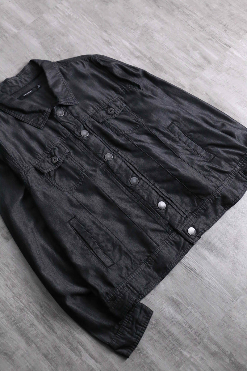 black lyocell type tracker jacket