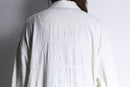 zip up loose jacquard shirt