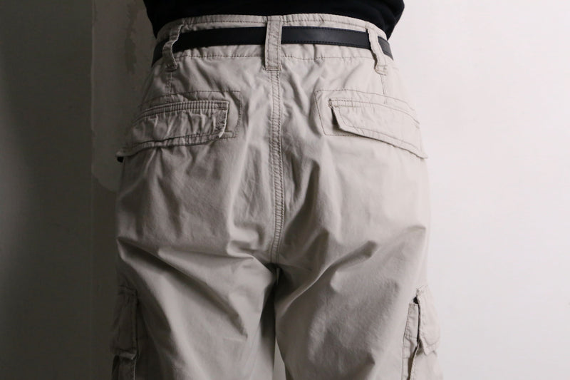 "Ralph Lauren" white cotton cargo pants