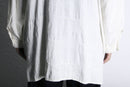 zip up loose jacquard shirt