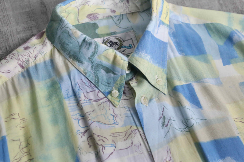 natural scenery art pattern S/S shirt