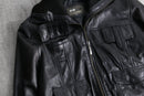 2000s mulch pocket short leather jacket