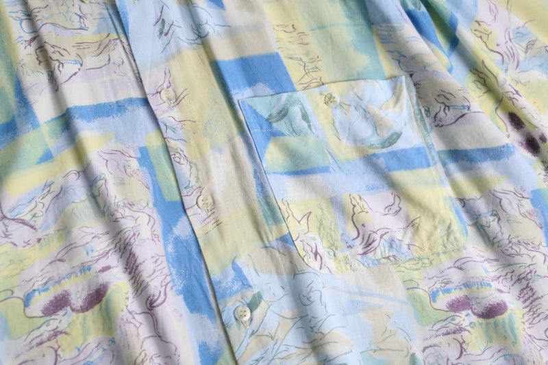 natural scenery art pattern S/S shirt