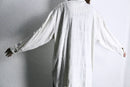 zip up loose jacquard shirt