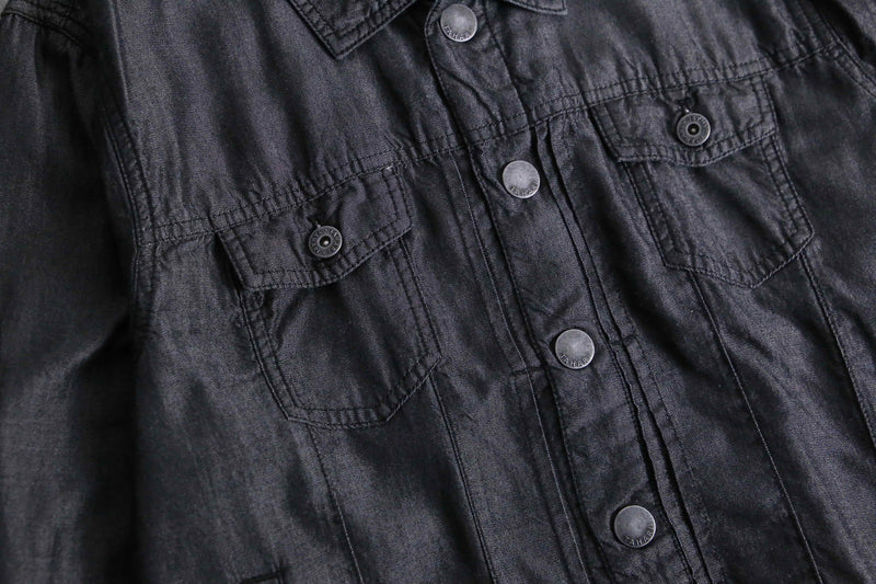 black lyocell type tracker jacket