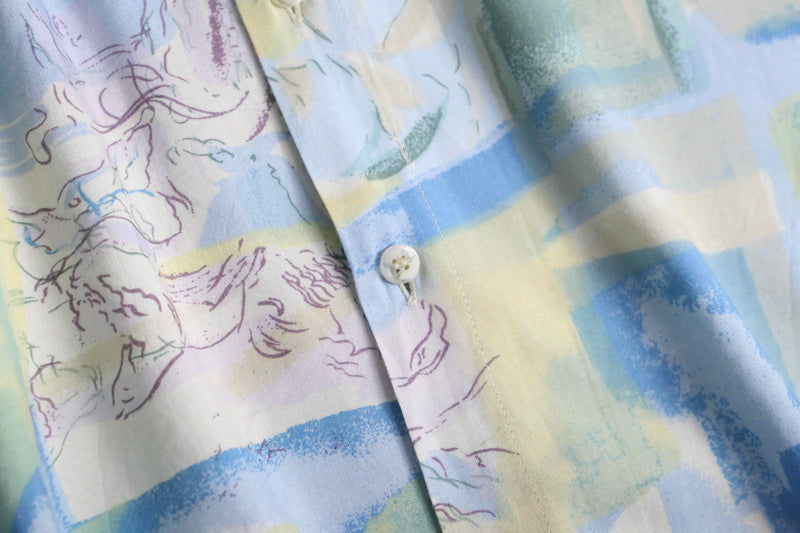 natural scenery art pattern S/S shirt