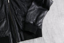 2000s mulch pocket short leather jacket