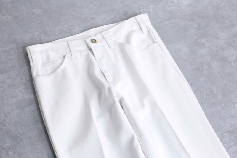 ・80's "Levi's 517" white bootscut denim pants