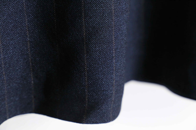 "Ermenegildo Zegna" navy wool stripe tailored jacket