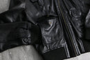 2000s mulch pocket short leather jacket