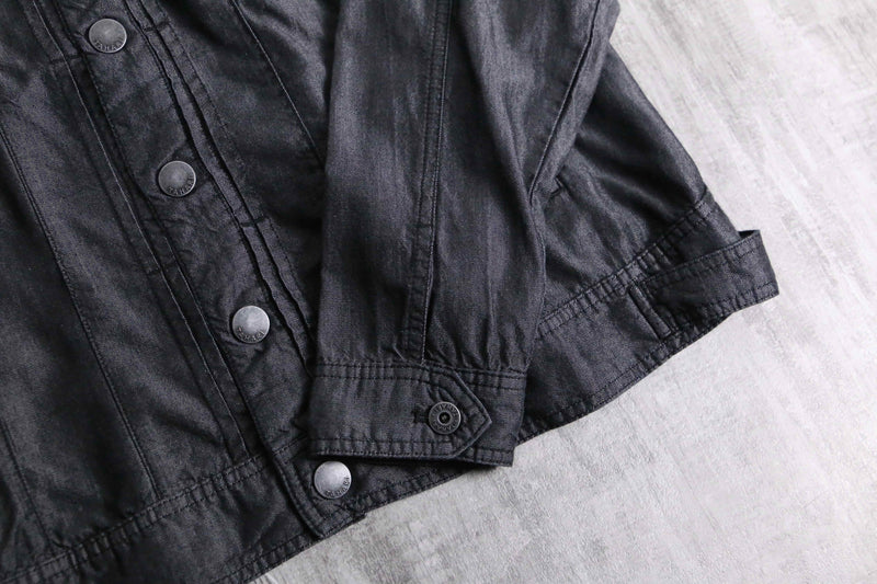 black lyocell type tracker jacket
