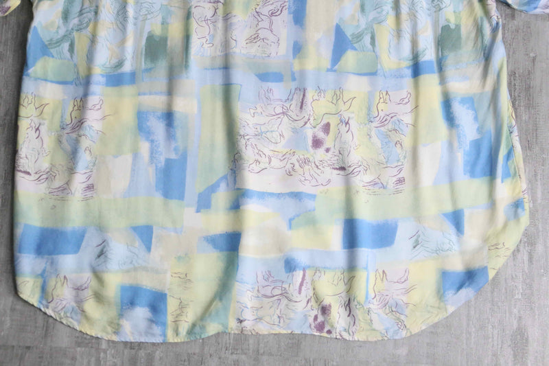 natural scenery art pattern S/S shirt