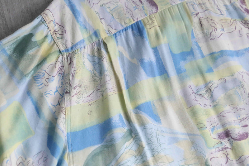 natural scenery art pattern S/S shirt