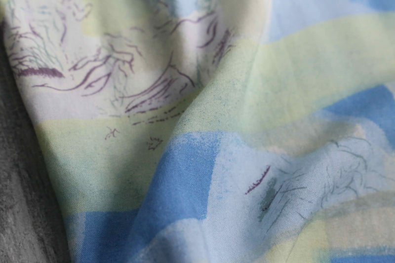 natural scenery art pattern S/S shirt
