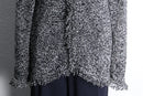 ”CHICO’S” monotone lame fringe knit cardigan