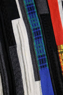 90's colorful 3D knit cardigan