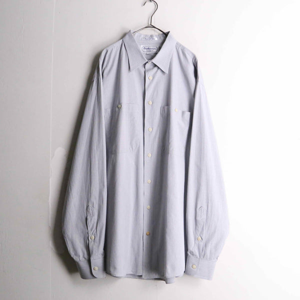 ”Burberrys”light blue check pattern dress shirt