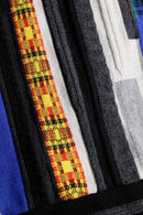 90's colorful 3D knit cardigan