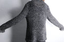 ”CHICO’S” monotone lame fringe knit cardigan