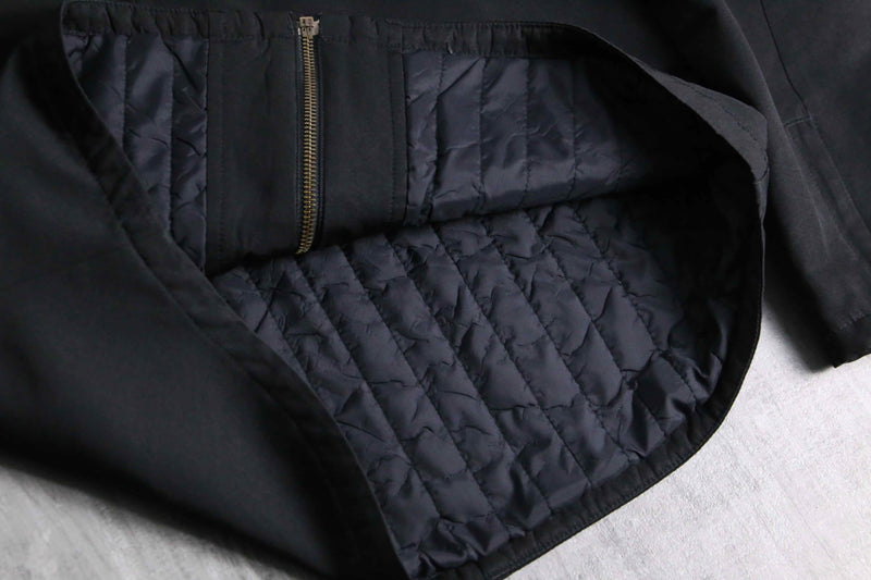 “GAP” solid black single zip jacket