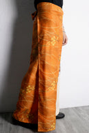 "Re:make" 和柄　design slit pants