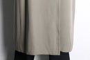 “SANYO” khaki beige wool gabardine double breast coat