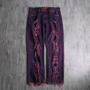1990-00s ARIZONA dyed broken denim pants