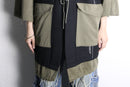 "Re:make" military kimono hood jacket