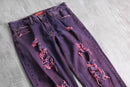 1990-00s ARIZONA dyed broken denim pants