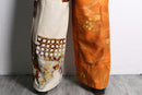 "Re:make" 和柄　design slit pants