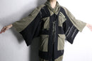 "Re:make" military kimono hood jacket