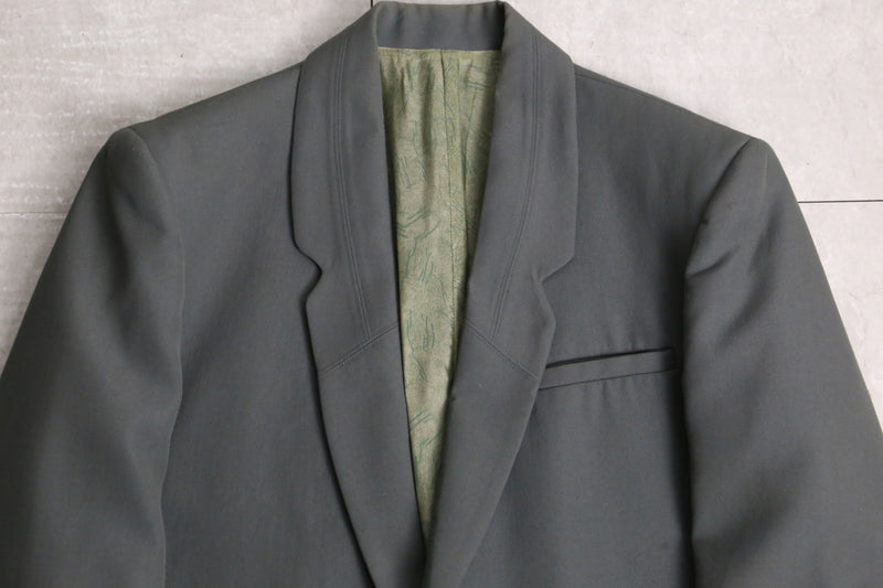 gray color tailored jacket set up