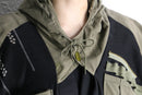 "Re:make" military kimono hood jacket