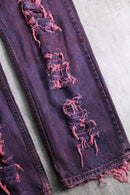 1990-00s ARIZONA dyed broken denim pants