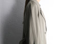 “SANYO” khaki beige wool gabardine double breast coat