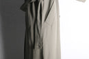 “SANYO” khaki beige wool gabardine double breast coat