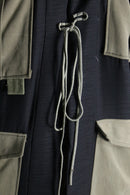 "Re:make" military kimono hood jacket