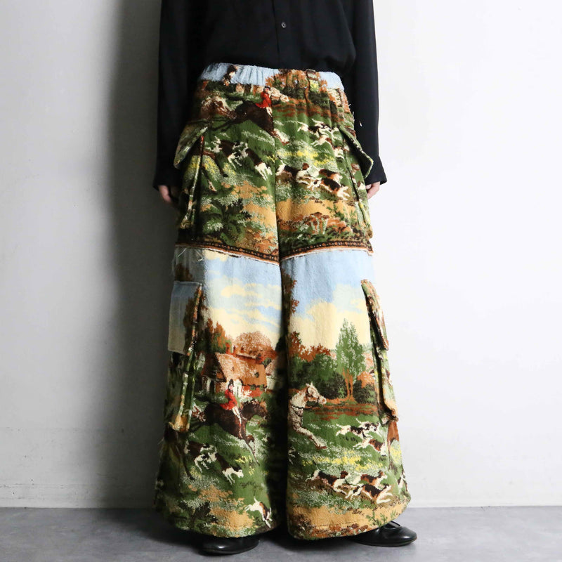 “Re:make” UK culture design rug cargo pants