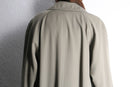 “SANYO” khaki beige wool gabardine double breast coat