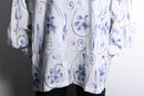 flower emb skipper pullover shirt｜シャツの古着 詳細3