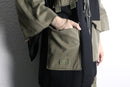 "Re:make" military kimono hood jacket