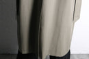 “SANYO” khaki beige wool gabardine double breast coat